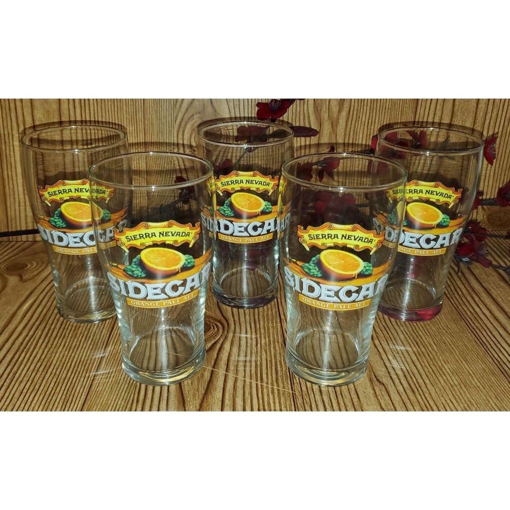 Sierra Nevada SideCar Orange Ale Set of 5 Glasses